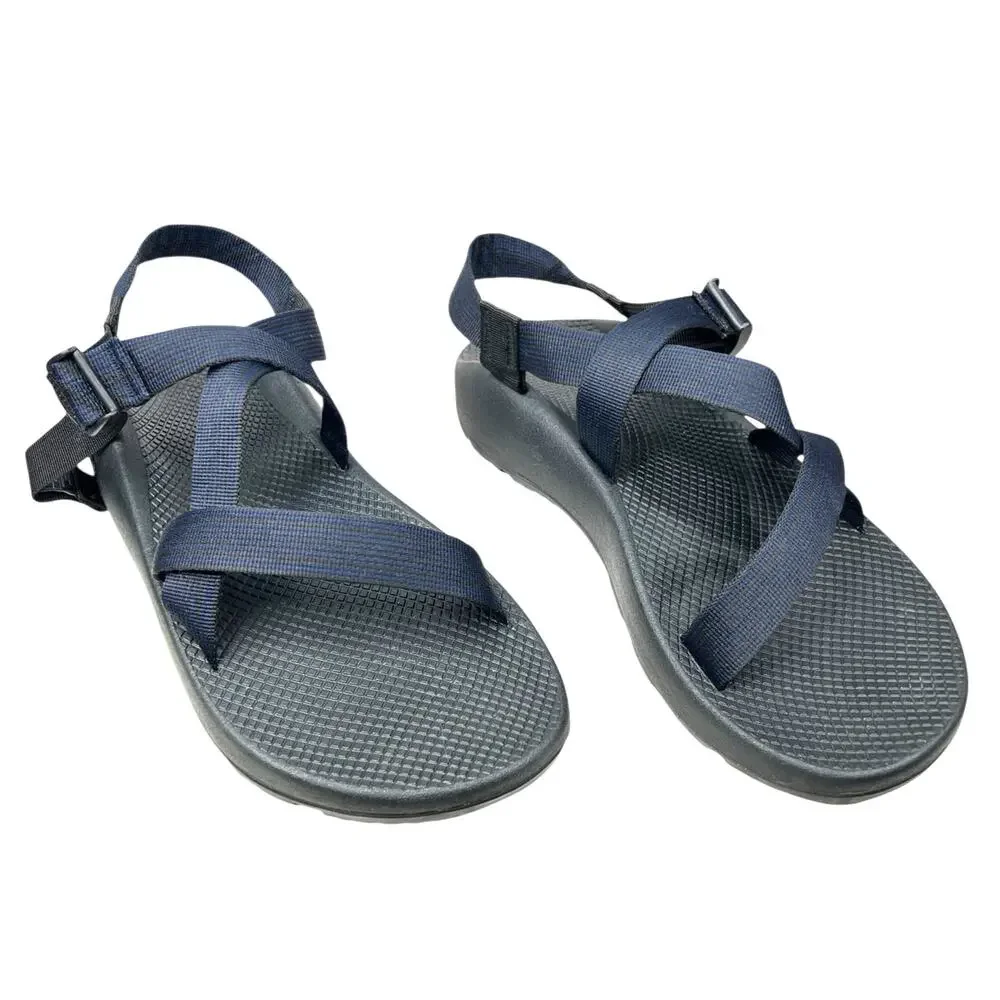 Chaco Men’s Z1 Classic Black Blue Strappy Hiking Trail Sandal Size US 13